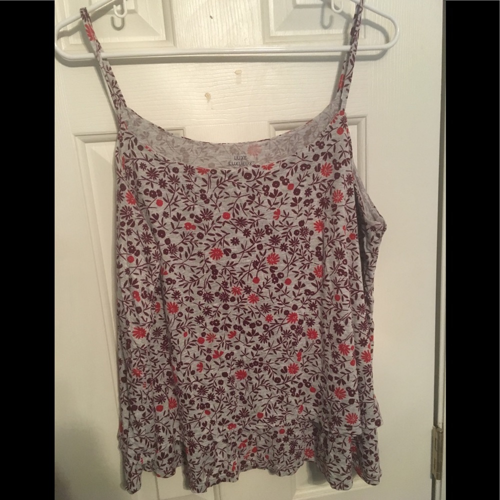Plus Size Floral Tank